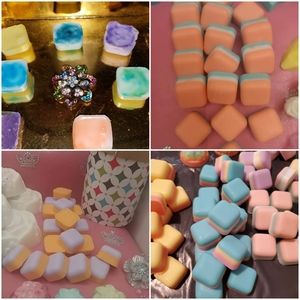 Mini organic goat milk soap with Rose oil set of 4